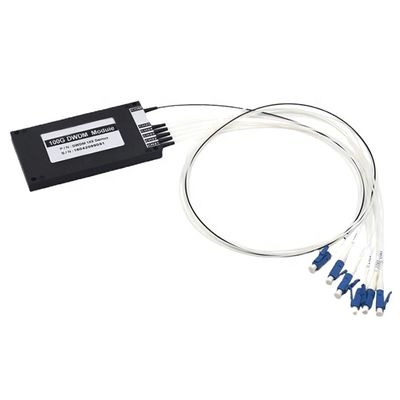comprar 100 GHz 1×5 DWDM Mux/Demux AWG 40 Canal C-Band com LC/UPC Single Fiber Plastic ABS Box Module Fabricação em linha