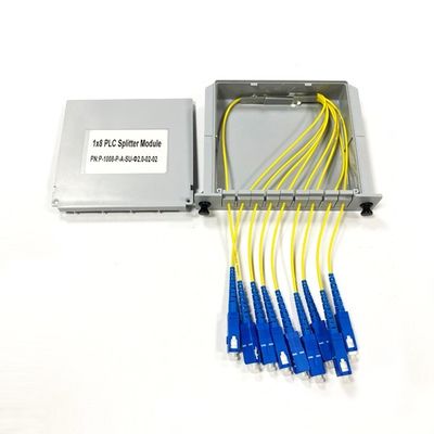 comprar 1x32 Optical Fiber PLC Splitter High Channel Isolation Minimizing Signal Interference in Fiber Optic Network Applications Fabricação em linha