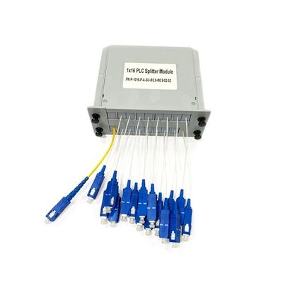 comprar New Fiber Optic PLC Splitter Plug-in type 1x16 LGX box card insert with SC/UPC Connector module in Telecommunication systems Fabricação em linha