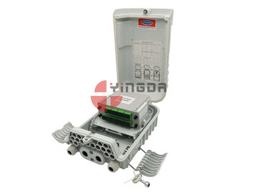 comprar Caixa IP66 do cabo de fibra ótica da montagem de Polo de 16 portos para o cinza terminal de Caja da sesta de FTTH Fabricação em linha