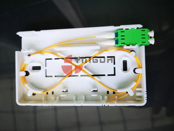 comprar Da caixa de fibra ótica frente e verso portuária do subscritor do utilizador final de 2 montagem plástica da parede LC/APC Fabricação em linha