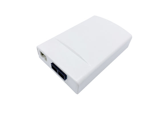 comprar Branco plástico de 2 ABS da placa dianteira da tomada de parede da distribuição da fibra ótica do núcleo mini FTTH Fabricação em linha