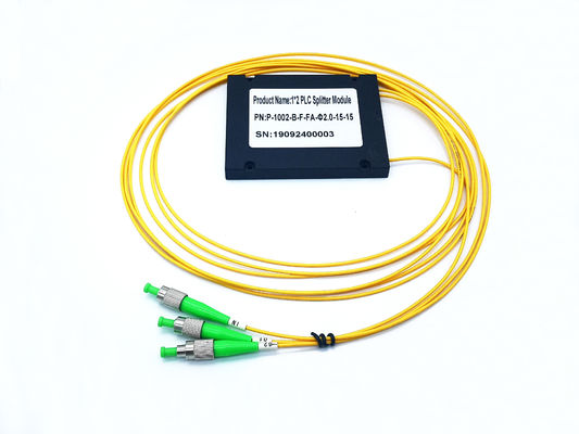 comprar Divisor do Plc da fibra ótica do único modo 1x2 de G65A71 LSZH FC APC Fabricação em linha