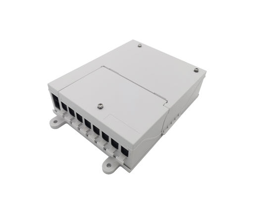 comprar ABS do adaptador do obturador do SC do acoplador do PLC da caixa 1X8 da terminação do divisor da fibra ótica IP54 auto branco Fabricação em linha