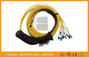 comprar Cabo impermeável da manutenção programada MTP MPO, cabo de fibra óptica de 12 núcleos com a tomada do olho puxando Fabricação em linha
