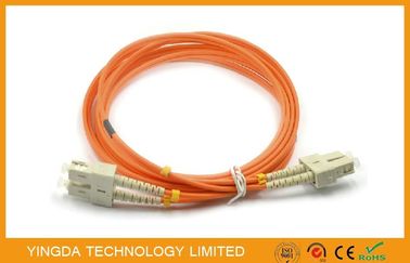 comprar SC - Duplex multimodo 2.0mm do cabo de remendo 50 da fibra óptica do SC (125) um com grampo bege Fabricação em linha