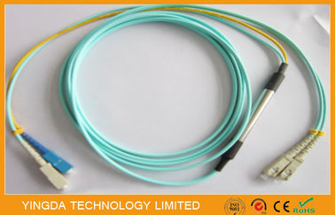 comprar Cabo de fibra óptica de acondicionamento do duplex 50 do cabo de remendo do modo do SC SC/125um OM3 10G Fabricação em linha
