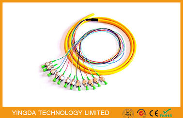 comprar O painel de remendo APC/fibra óptica de FC trança/cabos de remendo 8 retira o núcleo do amortecedor apertado verde de 12 núcleos Fabricação em linha