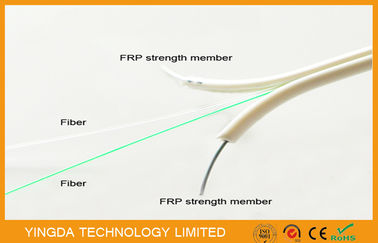 comprar Único cabo pendente de modo FTTH, cabo de fibra óptica não metálico do núcleo da força 2 de FRP Fabricação em linha