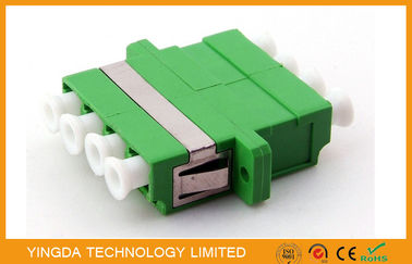 comprar Adaptador LC/APC da fibra óptica da manutenção programada 9/125 um, maneira de fibra óptica do quadrilátero 4 do verde do adaptador Fabricação em linha