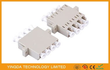comprar Adaptador do quadrilátero do LC do painel de cremalheira de FTTH, adaptador de fibra óptica do LC milímetro personalizado Fabricação em linha