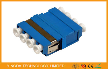 comprar Azul da maneira do adaptador 4 da fibra óptica de FTTH CATV LC/PC, adaptador óptico da manutenção programada/milímetro LC Fabricação em linha