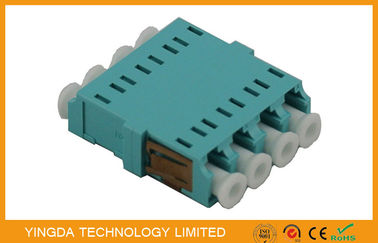 comprar Maneira plástica do quadrilátero 4 do LC dos adaptadores do conector da fibra óptica nenhum Aqua da orelha OM3 10G Fabricação em linha