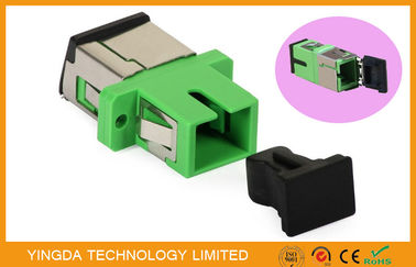 comprar Adaptador óptico da fibra do SC APC do obturador do metal complacente simples do auto com ANSI Bellcore Fabricação em linha