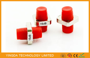 comprar Tipo atenuador FC/PC do adaptador do metal do ST do SC de FC da fibra óptica, atenuador 15dB Fabricação em linha
