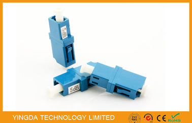 comprar O PC do LC fixou o tampão de poeira branco azul GR910 do atenuador 5dB da fibra óptica, padrão do IEC Fabricação em linha