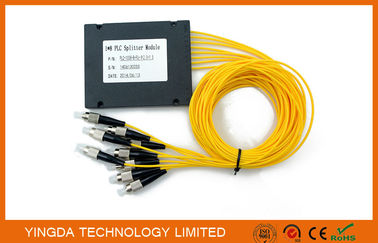 comprar Módulo óptico do divisor da fibra 1*8, caixa plástica 100×80×10mm 1.5M G657A1 LSZH 2.0mm Fabricação em linha