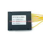 1*8 Fiber Optical Splitter Module , Plastic Box 100×80×10mm 1.5M G657A1 LSZH 2.0mm