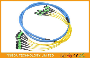 comprar 3D amarelo testou 96 o cabo da fibra MTP MPO, conjuntos de cabo da fibra óptica Fabricação em linha