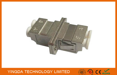 comprar Alojamento de fibra óptica alto do metal da prata do adaptador do duplex de Couler LC LC da perda do retorno Fabricação em linha