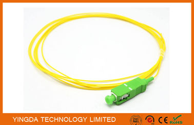 comprar Cabo de fibra óptica amarelo simples Singlemode do PVC do SC APC 3M 900 das tranças um Fabricação em linha