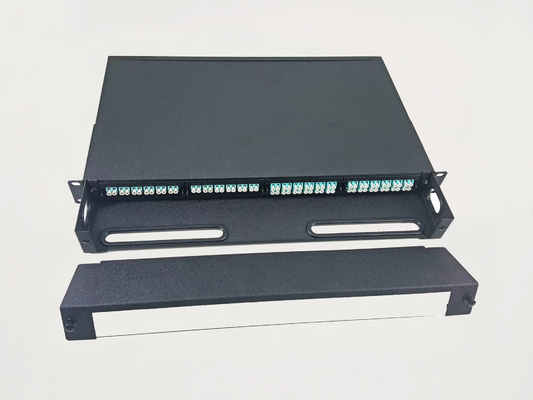 comprar 96 baías do cerco 4 do painel de remendo dos núcleos 1U MPO largamente 24 adaptadores da gaveta dos portos MTP do LC Fabricação em linha