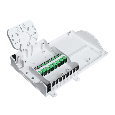 comprar Caixa interna da terminação da fibra ótica da SESTA com 1x8 os conectores brancos do divisor FTTH SC/UPC Fabricação em linha