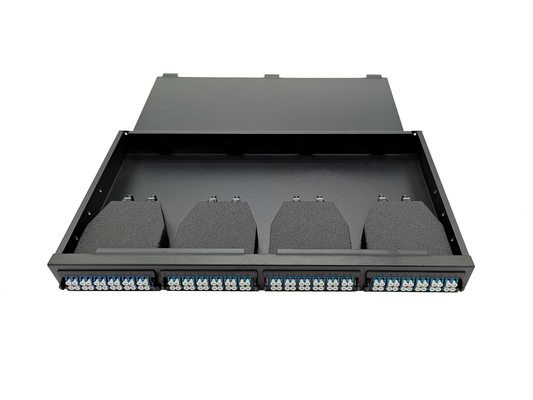 comprar 1U cabo da fibra ótica MPO LC da polegada ODF 96 do painel de remendo 19 da montagem em rack MTP MPO Fabricação em linha