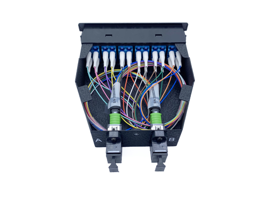 comprar 12 24 gavetas OM3 plástico 10G Aqua Male Multimode Cable das fibras MPO MTP Fabricação em linha