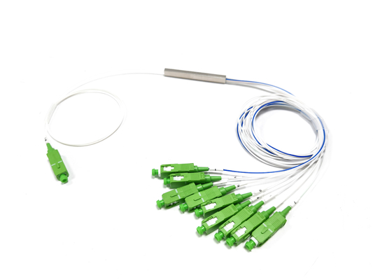 comprar 70/30 Fibra óptica desequilibrada PLC Splitter Modo único SC APC G657A1 1x9 PLC Splitter Fabricação em linha