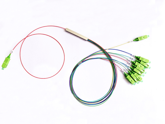 comprar Conector de aço do SC APC do divisor do PLC de NAP Fiber Optical Splitter G657A1 1x9 FTTR do tubo Fabricação em linha