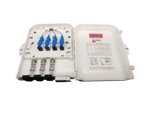 YINGDA Outdoor Wall Mount 1 a 8 PLC Splitter Fiber Optic Box IP65, 3In 8Out Revestimento de Distribuição