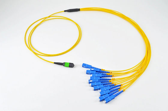 Cabo de fibra óptica multi-núcleo YINGDA com conector MPO MTP de alta densidade para transferência rápida de dados