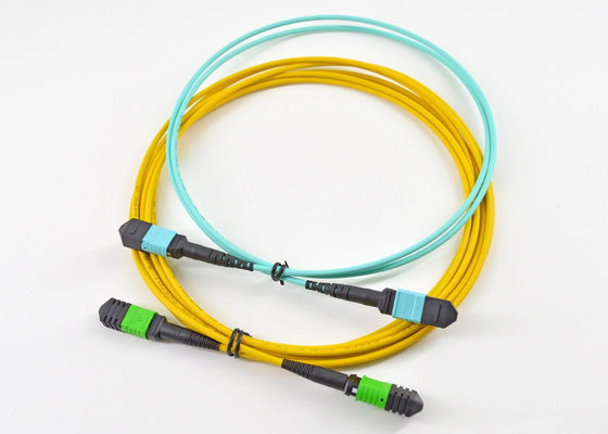 YINGDA High Density MPO SM OM2 OM3 OM4 Fiber Optic Patch Cable para solução de rede de alto desempenho