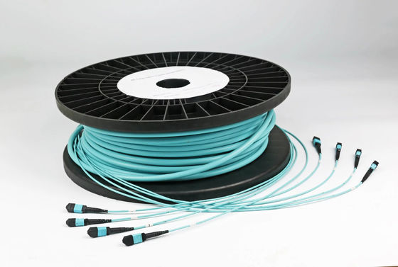 YINGDA Fabricante de Fibra Óptica MTP MPO Connector Fibra Cable Breakout 48cores SM MM para Rede 20M