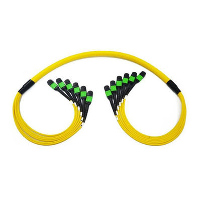 72 Fibra SM MPO Truck Cable G657A1 LSZH Jactet Amarelo Para transferência de dados rápida e estável