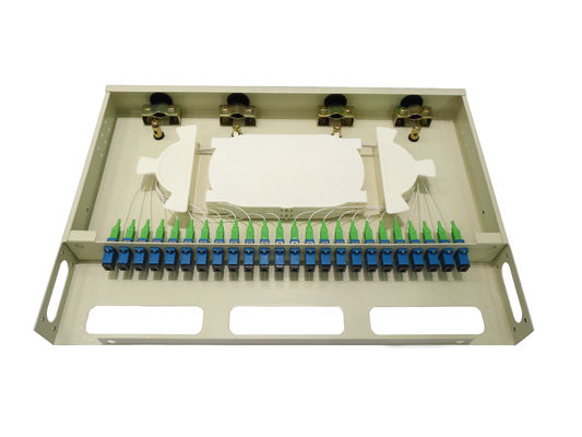 24 Port SC Single Mode Fiber Optic Patch Panel para rede TTH FTTX FTTB ODN PON