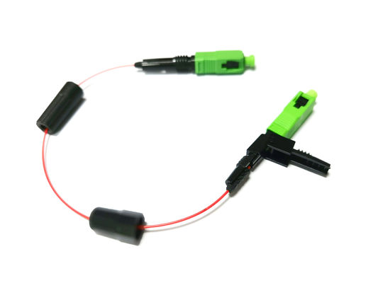 Caixa de terminação de fibra óptica pré-polida com gel de correspondência de baixo índice de refração incorporado para FTTH