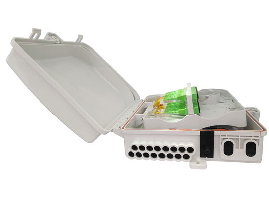 Caixa de divisão de fibra óptica de logotipo e marcação a laser personalizável para redes FTTH 24 Capacidade de núcleo IP65