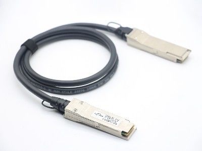 Taxa de transferência de dados sem conexão de 40 Gbps 100G QSFP28 para QSFP28 1M cabo DAC para transmissão de dados