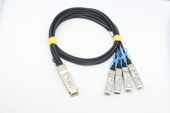 100G QSFP28 para 4x25G SFP28 DAC Twinax Cable Direct Attach Copper Material Compatível com Cisco