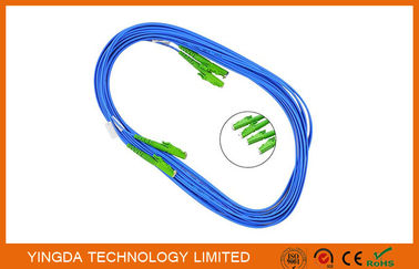 E2000 / APC - E2000 / APC Fiber Optic Patch Cord Singlemode Duplex Blue Cable LSZH